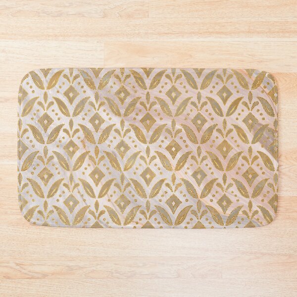 Item preview, Elegant gold and stone art deco pattern, faux metallic and stone elegance designed and sold by Orianah.