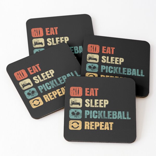 Item preview, Funny Pickleball Sayings Eat Sleep Pickleball Repeat  designed and sold by motivationaltee.