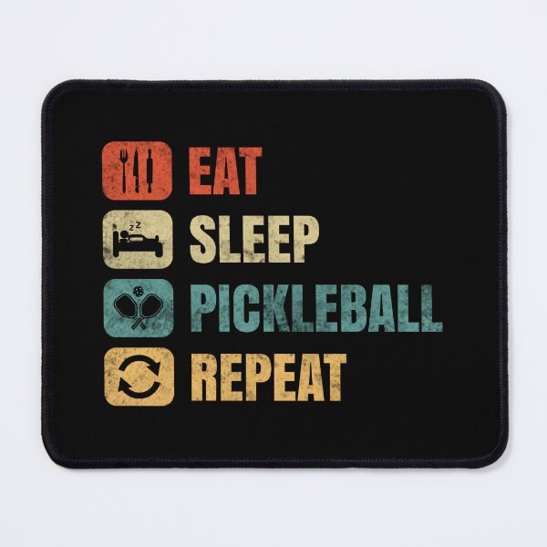 Item preview, Funny Pickleball Sayings Eat Sleep Pickleball Repeat designed and sold by motivationaltee.