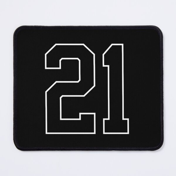 Item preview, Black Number 21 lucky sports jersey twenty one designed and sold by HeavyStyle.