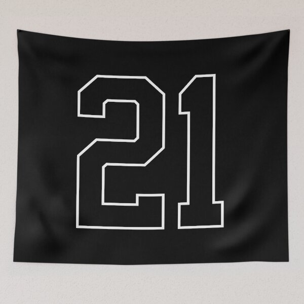 Item preview, Black Number 21 lucky sports jersey twenty one designed and sold by HeavyStyle.