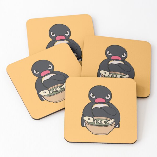 Item preview, I draw sulking penguin with his meal meme designed and sold by RansRoom.
