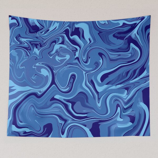 Item preview, Dark Navy Blue Ocean Mix Of Minimalistic Colors designed and sold by Rolors.