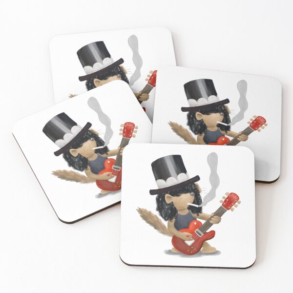 Item preview, Gerbil Slash! Funny Rock Guitar Animal Painting designed and sold by HalloMolly.