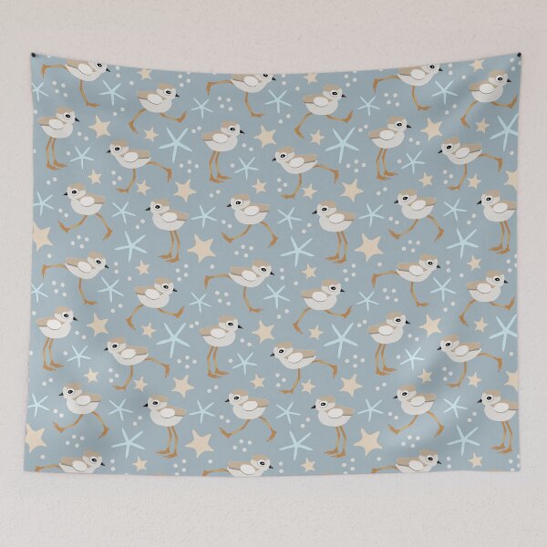 Item preview, Piping Plover Beachcomber Blues designed and sold by AntiqueImages.