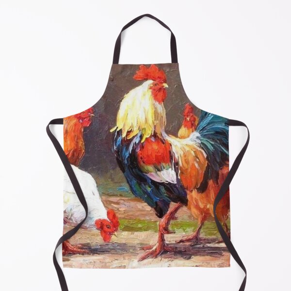 Item preview, Whimsical Roosters in a Grassy Field designed and sold by SweetMySpot.