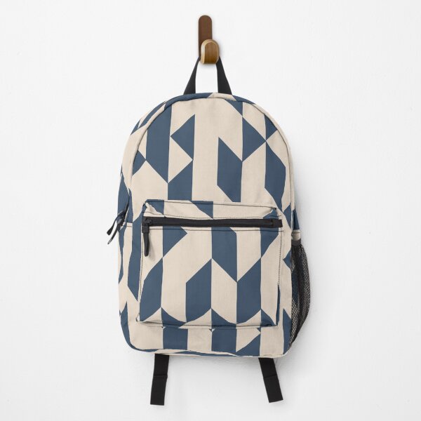 Item preview, Abstract Geometric Pattern Ivory and Navy designed and sold by meggydesigns.