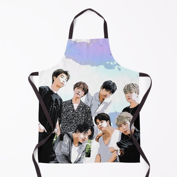 Item preview, Bts Group Art Print - Subtle Pastel Watercolor designed and sold by Daebakshop.