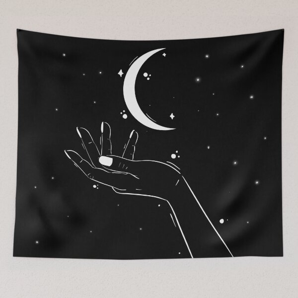 Item preview, cosmic moon hand designed and sold by Culturesensible.