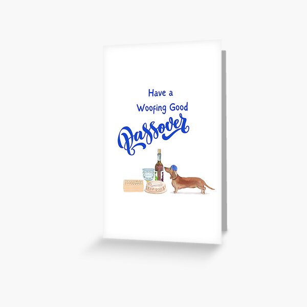 Item preview, Have a Woofing Good Passover  - Passover Dog designed and sold by thekosherhub.