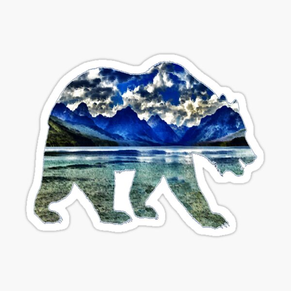 Bear Claw Paw Print - 7 - Car Truck Window Bumper Graphics Vinyl Sticker  Decal - Nature Fishing Hiking Trails Wildlife Bears Wolves Deer Mountains  National Park 
