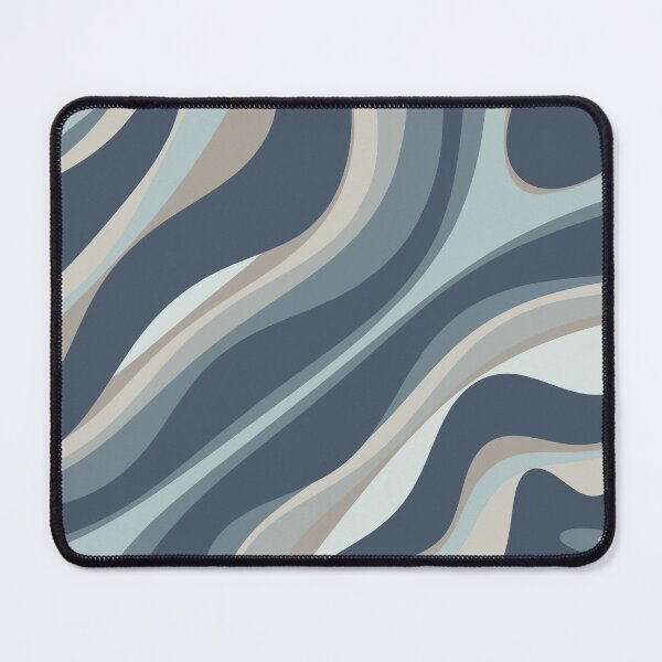 Item preview, Trippy Dream Modern Retro Abstract Pattern in Neutral Blue Grey Tones designed and sold by kierkegaard.