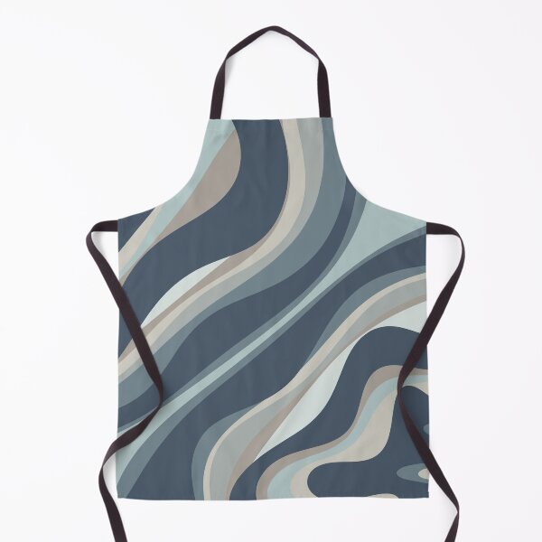 Item preview, Trippy Dream Modern Retro Abstract Pattern in Neutral Blue Grey Tones designed and sold by kierkegaard.