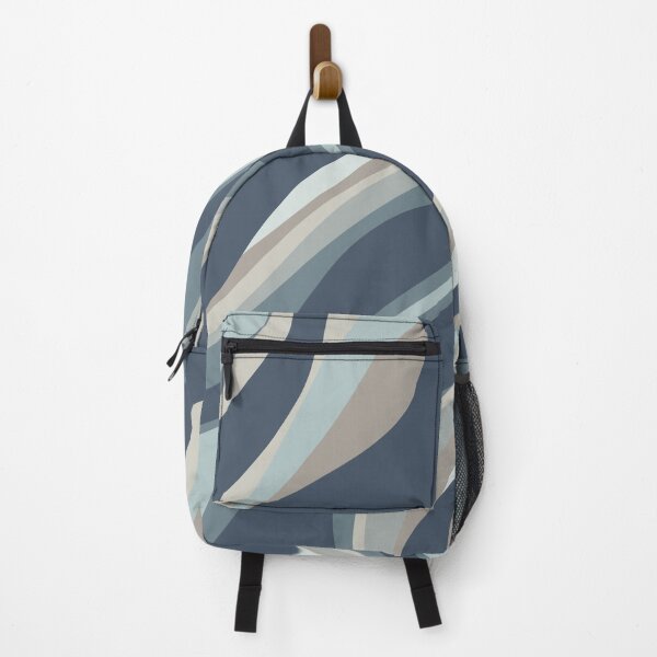 Item preview, Trippy Dream Modern Retro Abstract Pattern in Neutral Blue Grey Tones designed and sold by kierkegaard.