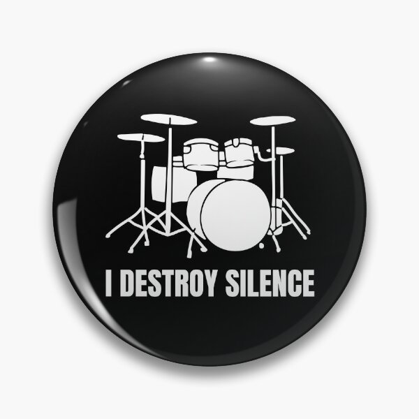 Item preview, Funny I Destroy Silence Drum Band For A Drums Player As A Drummer  designed and sold by Funwithmusic.