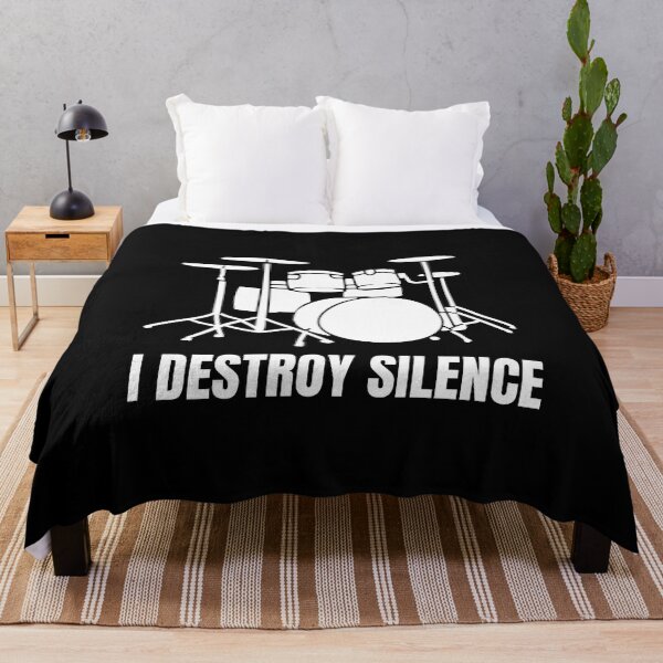 Item preview, Funny I Destroy Silence Drum Band For A Drums Player As A Drummer  designed and sold by Funwithmusic.
