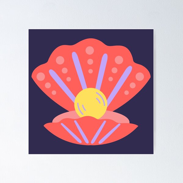 Item preview, seashells pattern pack designed and sold by stickers-packs.