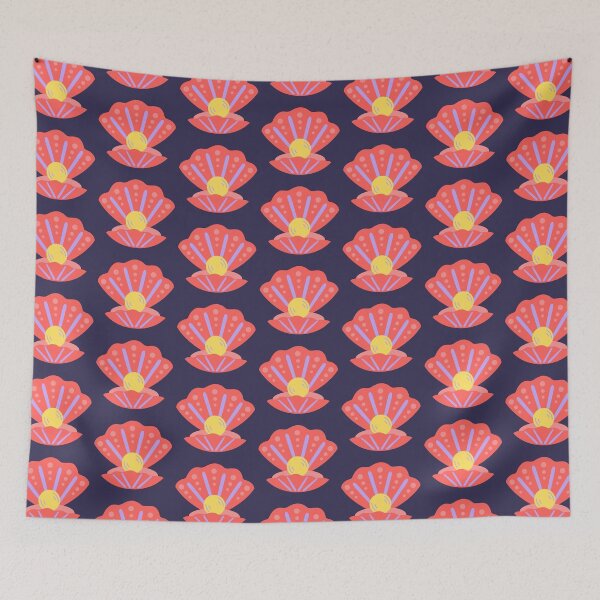 Item preview, seashells pattern pack designed and sold by stickers-packs.