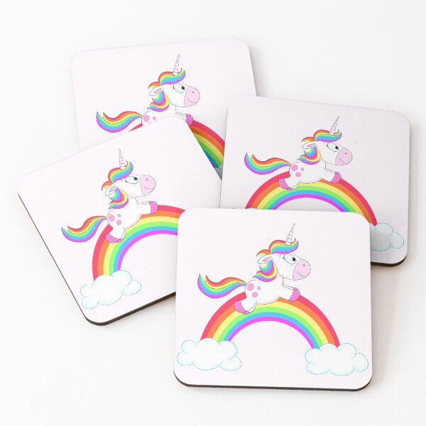 Item preview, Cute unicorn on rainbow designed and sold by Christine Wulf.