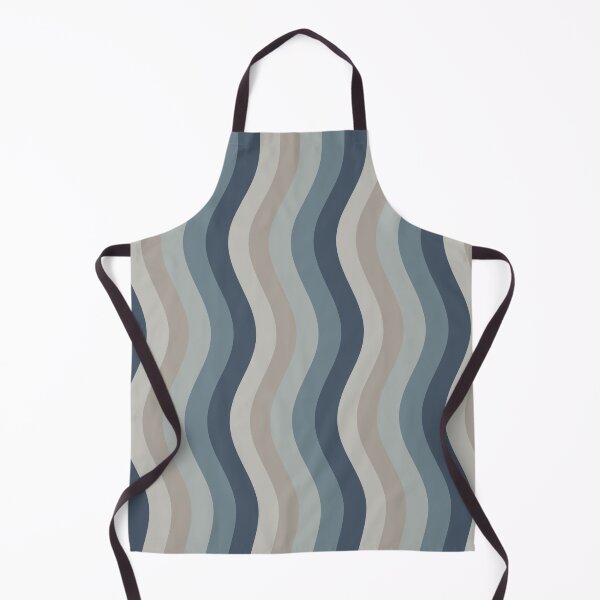 Item preview, Wobbly Stripes Pattern in Neutral Blue Grey Tones designed and sold by kierkegaard.