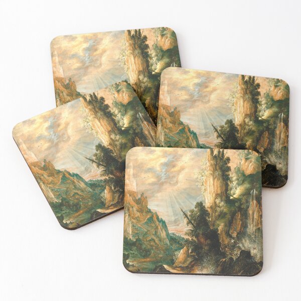 Item preview, Mountainous Landscape with a Waterfall by Kerstiaen de Keuninck designed and sold by si3iy.