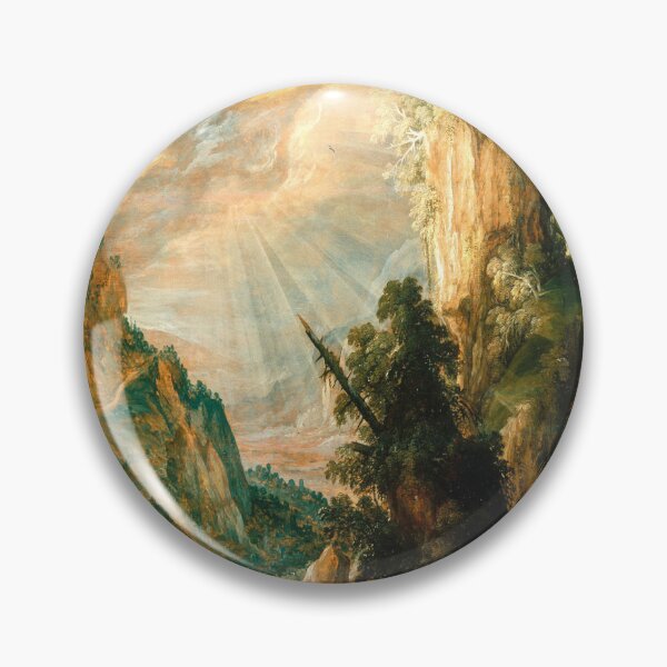 Artikelvorschau, Berglandschaft mit Wasserfall von Kerstiaen de Keuninck entworfen und verkauft von si3iy.