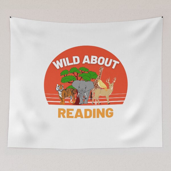 Item preview, Wild About Reading - Book Lover Art Designs designed and sold by Manilyn0907.