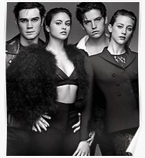 Riverdale cast b&w Poster