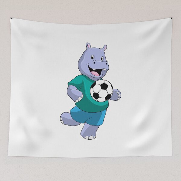 Item preview, Hippo as Soccer player with Soccer designed and sold by Snabdesign84.