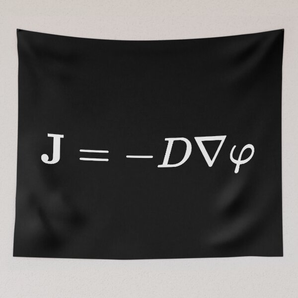 Item preview, Fick Law of diffusion dark version designed and sold by NoetherSym.