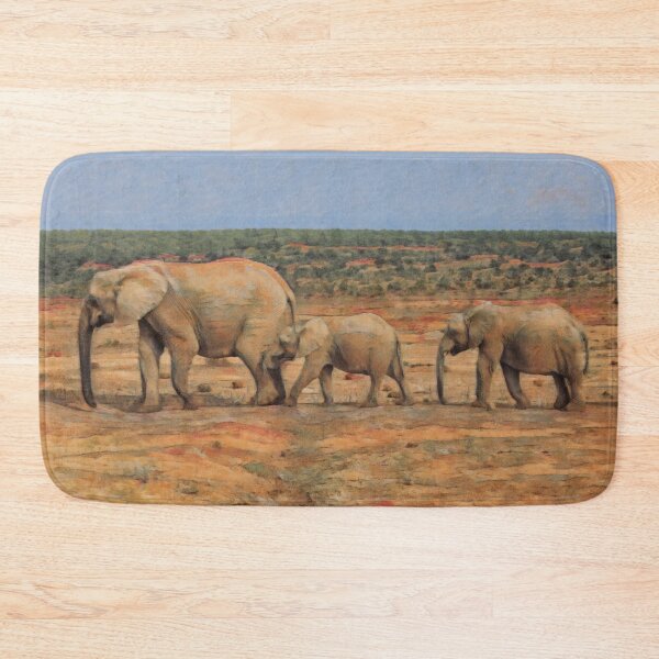 Item preview, African elephant family in a row in South Africa designed and sold by Photopat.