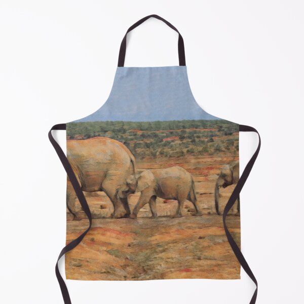 Item preview, African elephant family in a row in South Africa designed and sold by Photopat.