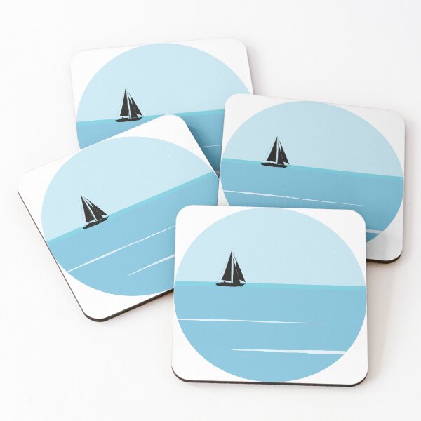 Item preview, Cute simple landscape: Sailboat designed and sold by Ricogfx.