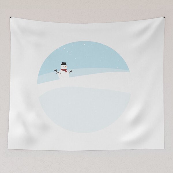 Item preview, Cute simple landscape: Snowman designed and sold by Ricogfx.