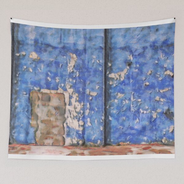 Item preview, Old blue building  designed and sold by Photopat.
