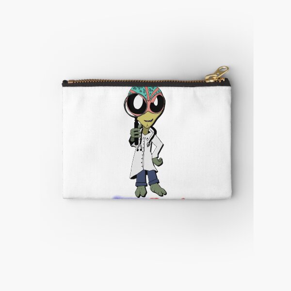 Item preview, Resident alien caricature drawing with magnifying glass  designed and sold by MAF_Merch.