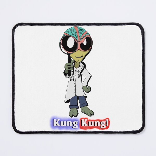 Item preview, Resident alien caricature drawing with magnifying glass designed and sold by MAF_Merch.