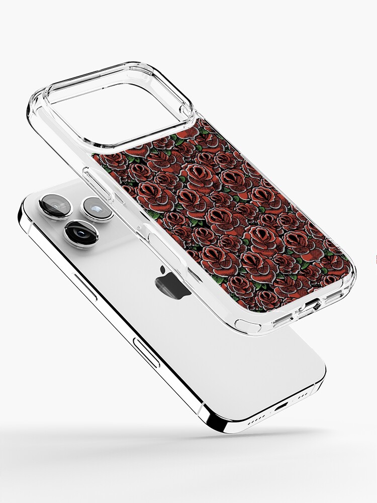 Thumbnail 2 of 5, iPhone Case, Inked Roses designed and sold by d13design.