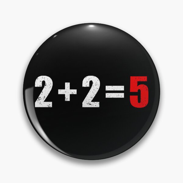Artikelvorschau, 2 plus 2 ergibt 5, 2+2=5, 1984 entworfen und verkauft von ArtOfRebellion.