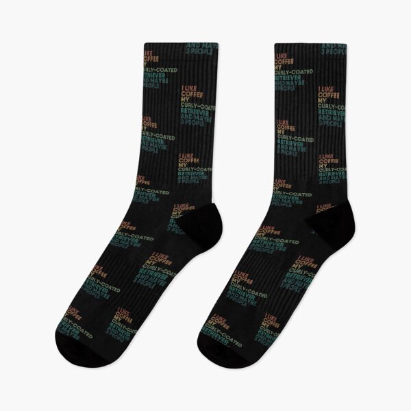 Item preview, I Like Coffee My Curly-Coated Retriever And Maybe 3 People designed and sold by kindxinn.