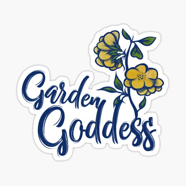 Garden Goddess Sticker By Nicoletiffany Redbubble