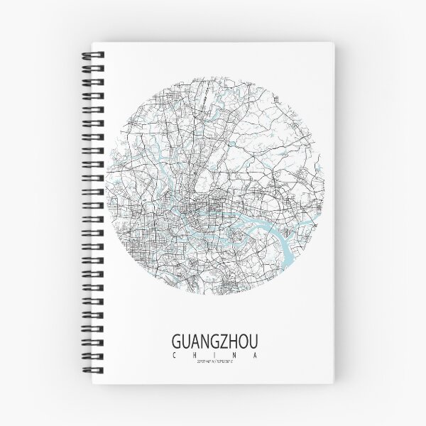 Item preview, Guangzhou City Map of China - Circle designed and sold by deMAP.