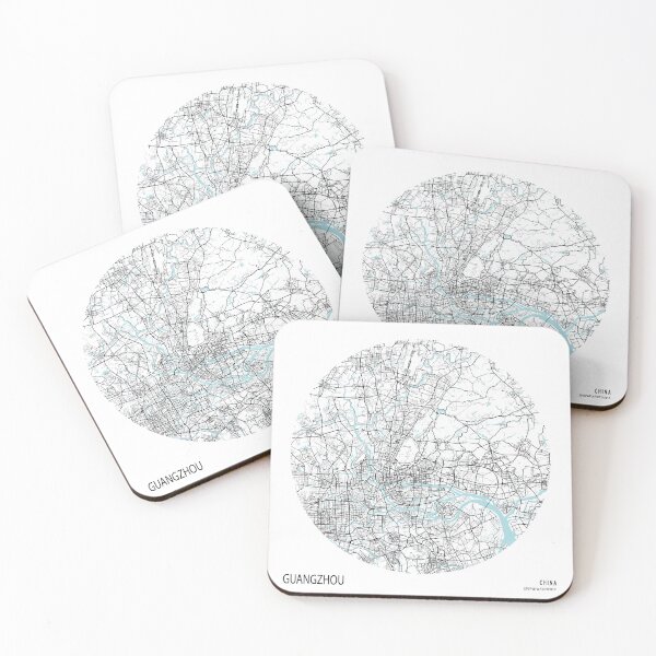 Item preview, Guangzhou City Map of China - Circle designed and sold by deMAP.