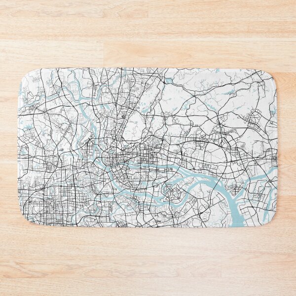 Item preview, Guangzhou City Map of China - Circle designed and sold by deMAP.