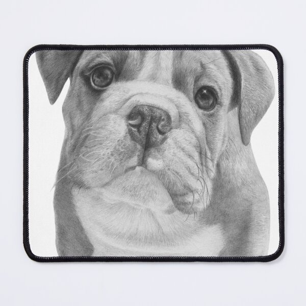 Item preview, Cute bulldog hand-drawn illustration designed and sold by deepakrode7.