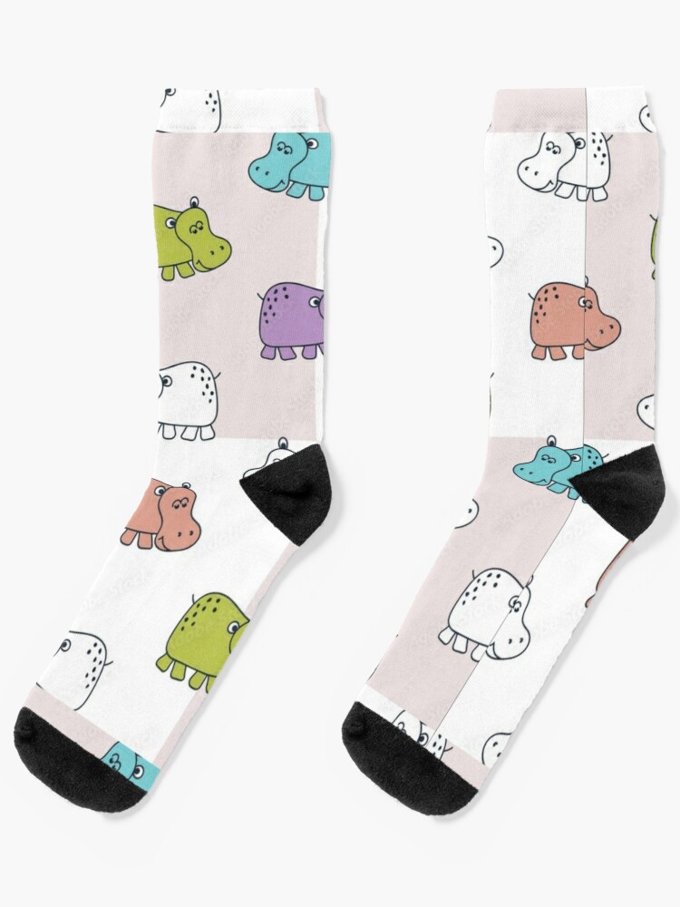 Chaussettes bébé hippopotame