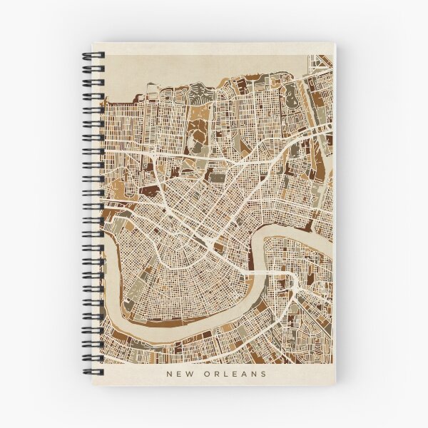 Item preview, New Orleans Street Map designed and sold by ArtPrints.