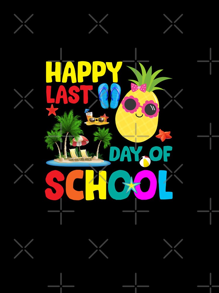 Happy Last Day Of School Teacher Student Summer Pineapple iPhone Case