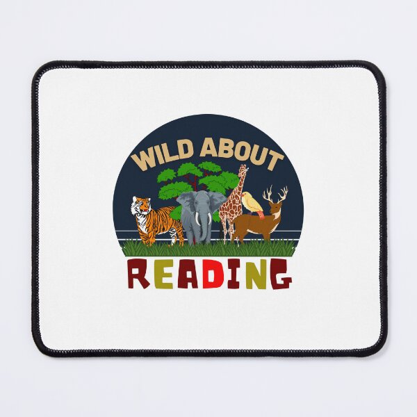 Item preview, Wild About Reading - Book Lover Art Designs designed and sold by Manilyn0907.