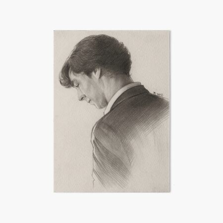 Item preview, Pencil Sketch, Sherlock, Benedict Cumberbatch, ART Print designed and sold by TendaLee.